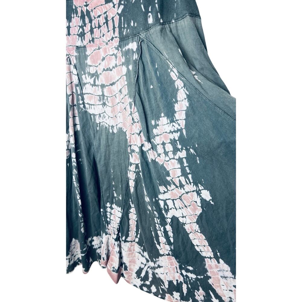 Cute Options Sz L Tie Dyed Maxi Skirt Boho Retro 80's Pull On Comfy Flowy - Picture 6 of 9